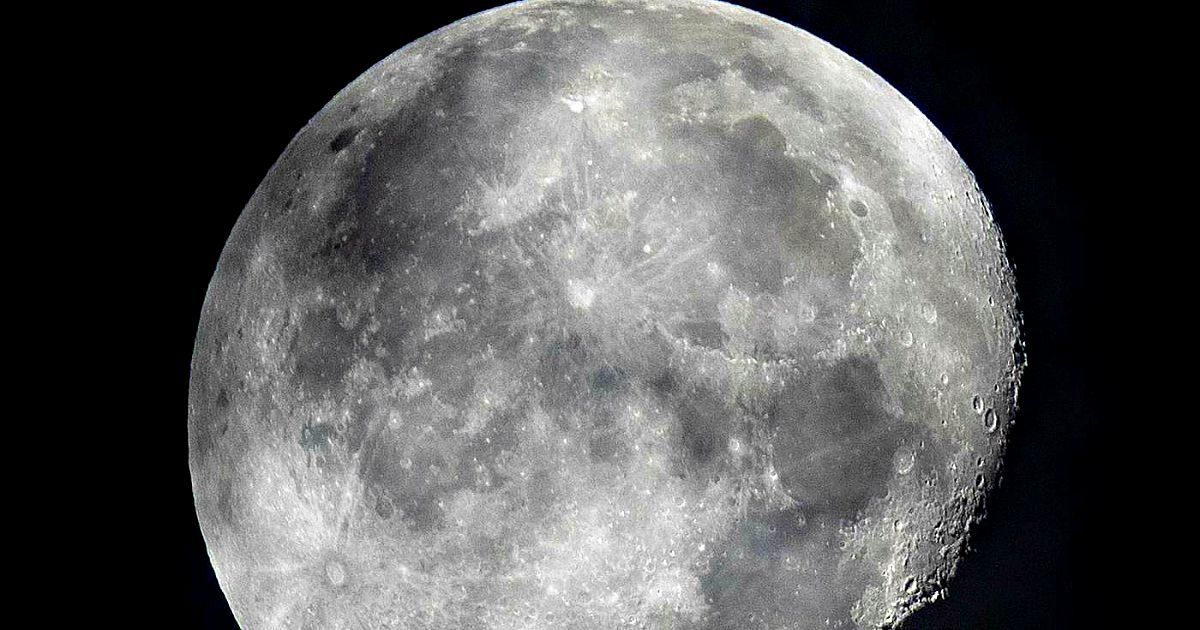 Space debris toward collision on the far side of the moon
