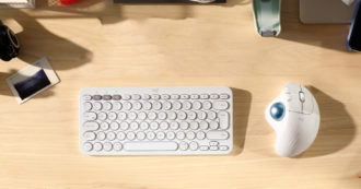 Copertina di Logitech  Ergo M575, mouse wireless con trackball per lavorare senza stancarsi