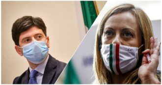 Copertina di Sondaggi, cala la fiducia nel governo e in Conte: -7%. Meloni e Speranza i leader con più consensi. Centrodestra al 48,3%