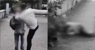 Copertina di Cittadino bengalese fermato per strada e colpito con un calcio al volto: il video dell’aggressione che ha portato all’arresto dei trapper romani