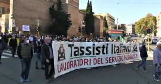 Copertina di Taxi, stop in tutta Italia per lo sciopero nazionale. Presidio al ministro dell’Economia: “Da tempo ci promettono risorse, ma non abbiamo visto nulla”