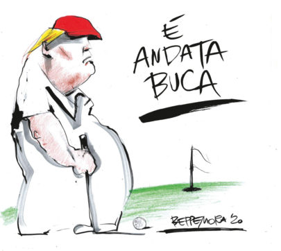 Copertina di La vignetta di Beppe Mora