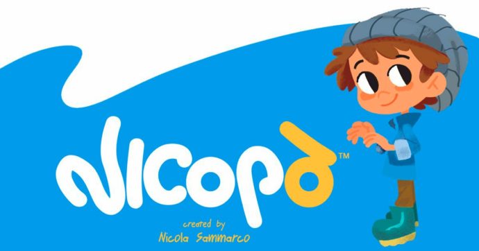 Copertina di “Nicopò”, la prima serie animata ecologica nasce a Taranto. Contro Giunco Nero, l’Inquinatore