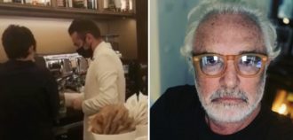 Copertina di Il figlio di Flavio Briatore ed Elisabetta Gregoraci impara a fare un cappuccino e i fan si esaltano