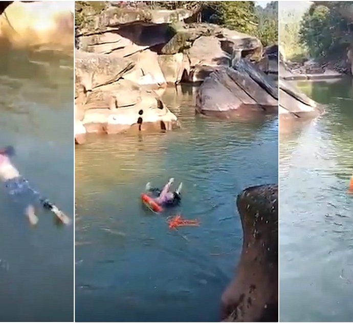 Diplomatico britannico si tuffa nel fiume e salva una ragazza che stava annegando. Il video diffuso sui social cinesi