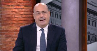 Copertina di Zingaretti a Sky Tg24: “Non esiste un’ipotesi di cambio di maggioranza, né di un coinvolgimento di Forza Italia nel governo”