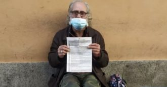 Copertina di Como, multa di 400 euro a un senzatetto per essersi allontanato dal suo domicilio “senza essere in grado di motivare lo spostamento”
