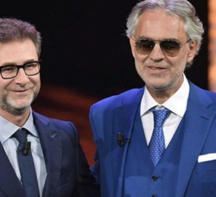 Andrea Bocelli risponde a Fabio Fazio: “Io negazionista? Il mio era un altro tipo di messaggio”