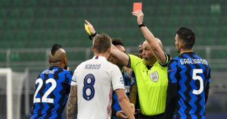 Copertina di Inter – Real Madrid 0 a 2: gli spagnoli si divertono, Vidal si fa espellere per proteste. Ora per Conte è durissima