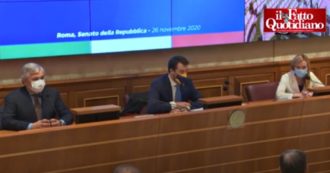 Copertina di Tajani, Meloni e Salvini in conferenza stampa: “Votiamo sì a scostamento di Bilancio, ma non è sostegno al governo. Siamo alternativi”