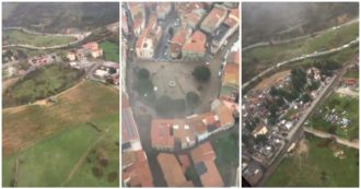 Copertina di Maltempo in Sardegna, le immagini dall’elicottero del comune di Bitti colpito dall’alluvione