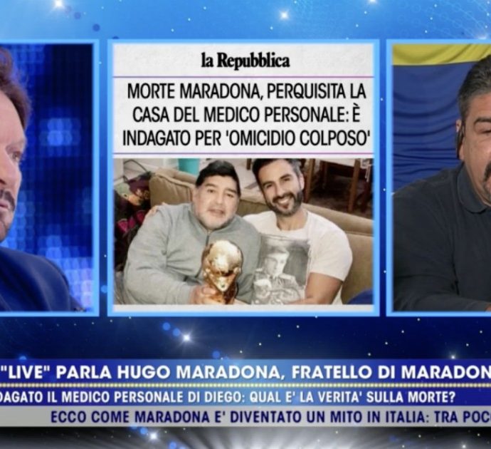 Maradona morto, il fratello Hugo in lacrime a Live Non è la D’Urso: “Non meritava di essere lasciato solo”