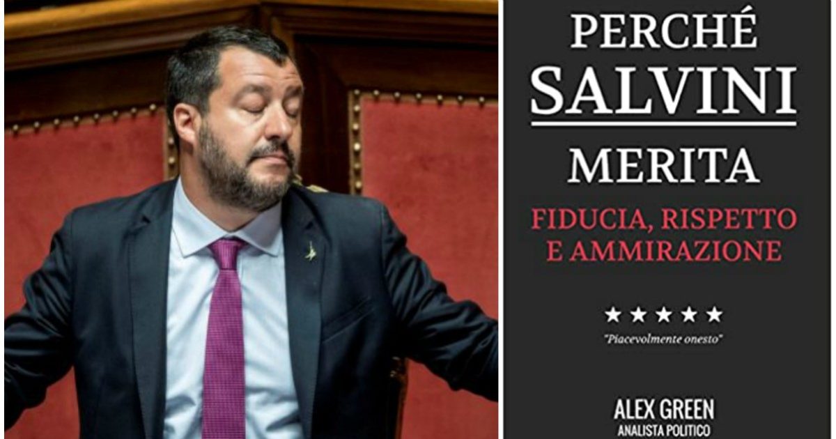 Su Amazon è in vendita un libro “particolare” su Matteo Salvini: 110 pagine completamente bianche