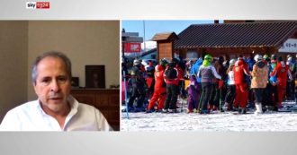 Copertina di Crisanti a SkyTg24: “Parlare di sci con 600 morti al giorno non è da Paese normale”
