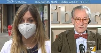 Copertina di Vaccino antifluenzale, farmacista di Milano rimprovera Feltri su La7: “L’ha fatto grazie a sua figlia? Non può passare questo messaggio”
