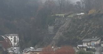 Copertina di Sondrio, terrazzamento frana sulle case causa maltempo: 7 sfollati. ‘Le rocce si sbriciolavano’