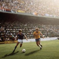 © LaPresse
Archivio storico
Barcellona 05-07-1982
Sport
Calcio
Paolo Rossi
Nella foto: il calciatore della nazionale italiana Paolo Rossi durante la partita del mondiale contro il Brasile