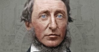 Copertina di “Una passeggiata d’inverno” col guru Thoreau, il più selvaggio dei poeti