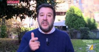 Copertina di Salvini a La7: “Non sono pagato per litigare ma per trovare soluzioni. Da Conte ci vado con tutto il centrodestra, lavoro per allargarlo”