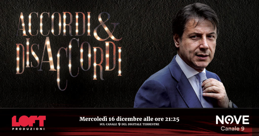 Giuseppe Conte ospite di Andrea Scanzi e Luca Sommi ad Accordi&Disaccordi mercoledì 16 dicembre alle 21.25 su Nove. Con Travaglio