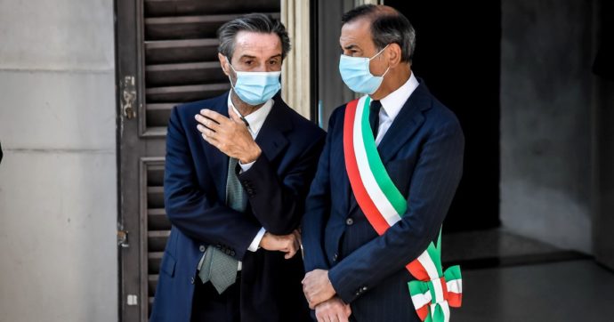 Fontana fa il responsabile e Sala dà la colpa a Conte