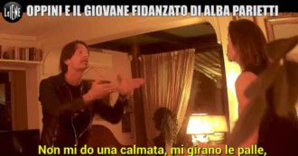 Copertina di Alba Parietti presenta il suo nuovo fidanzato 29enne a Francesco Oppini, lui sbotta: “È un accalappia vecchie”. Scoppia la rissa