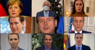 Copertina di Covid, il video-messaggio dei 27 leader europei per Natale. Conte: “Costo umano devastante, ora alta la guardia. Vaccini segnale di speranza”