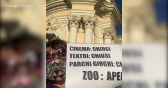 Copertina di Protesta a Roma contro la riapertura dello zoo, c’è anche Luxuria: “Non è giusto, tutto chiuso e bioparco no. Animali in lockdown da sempre”