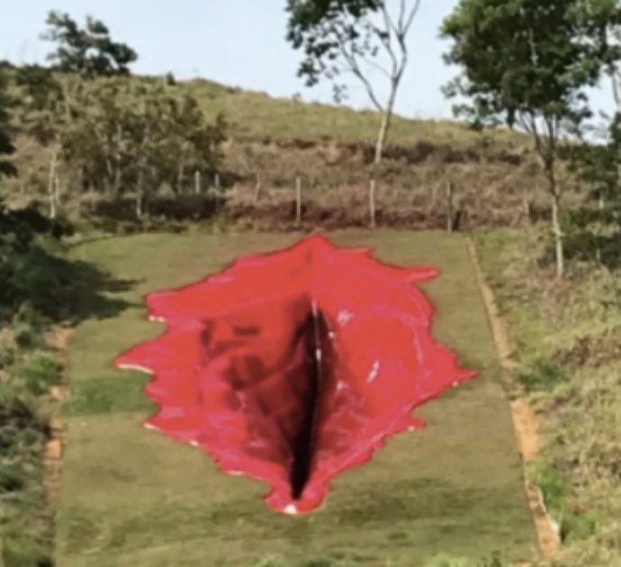 Una vagina rosa scarlatta con “un’apertura” di 33 metri fa infuriare Bolsonaro