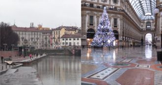 Epifania in zona rossa, a Milano centro storico e Navigli deserti. Le immagini di piazza Duomo e della Darsena