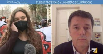 Copertina di La7, la studentessa contro Matteo Renzi: “Parla di scuola? È il primo che l’ha rovinata con le sue riforme e l’alternanza con il lavoro”