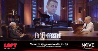 Copertina di Corrado Augias a La Confessione (Nove) di Peter Gomez: “Luigi Di Maio? Politicamente più onesto di Renzi”
