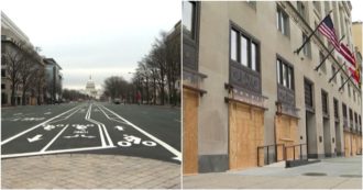 Copertina di Washington è spettrale: strade deserte per le misure anti-Covid e dopo le rivolte di Capitol Hill – Video