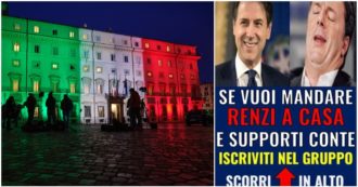 Il caso della storia sul profilo del premier: “Se vuoi mandare Renzi a casa e supporti Conte, iscriviti al gruppo”. Lo staff: “Mai autorizzata”