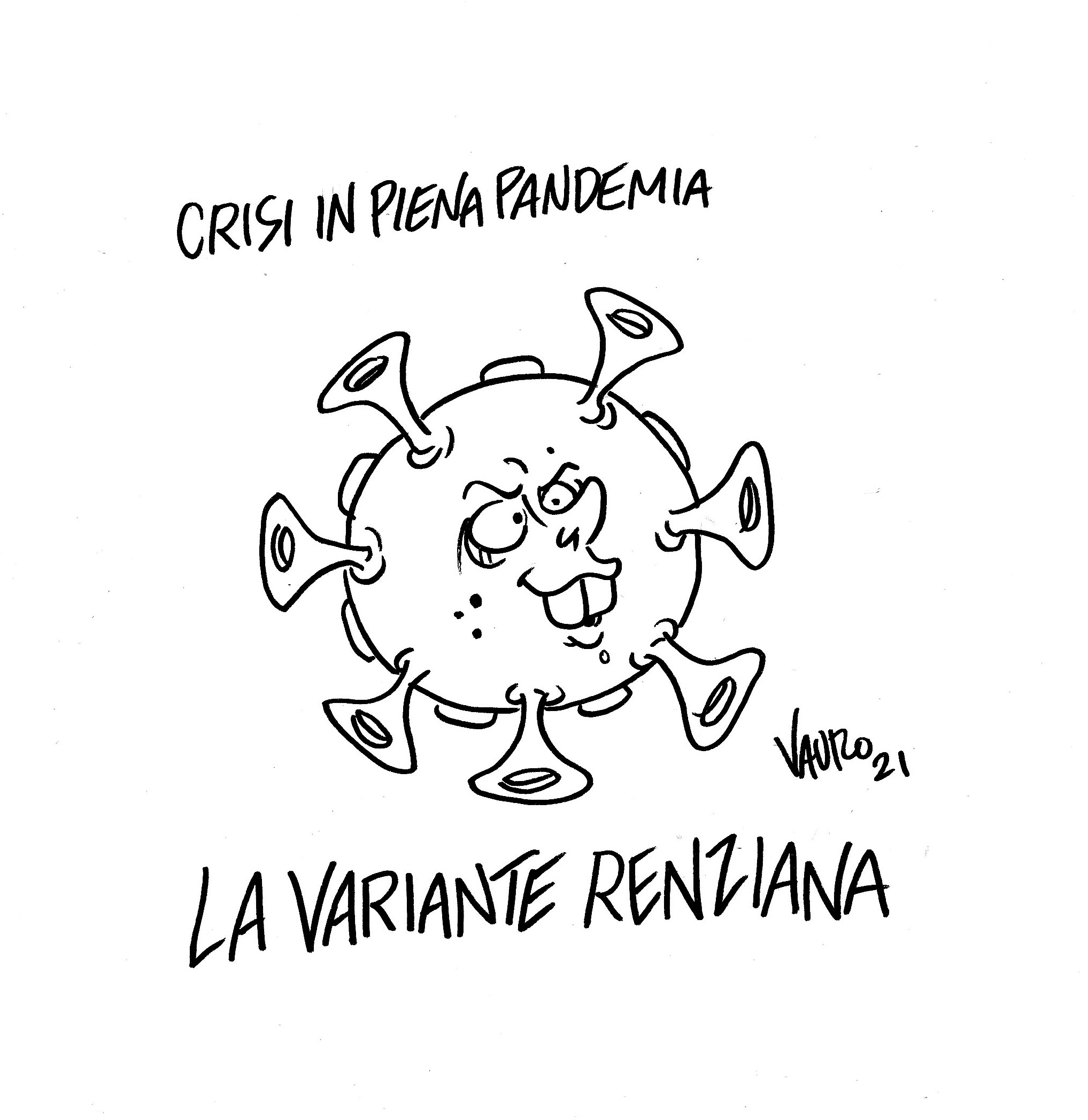 La vignetta di Vauro La vignetta di Vauro