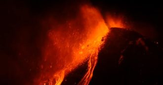 Copertina di L’ultima spettacolare eruzione dell’Etna: doppio trabocco lavico dal cratere di Sud-Est. Il video
