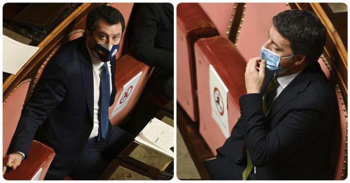 “A Palazzo Madama è nato l’asse dei 2 Matteo”. Per Il Giornale “Renzi e Salvini si sono sentiti più volte per coordinarsi contro Conte”
