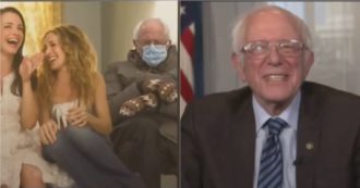 Copertina di Bernie Sanders ride del meme che ha fatto il giro del mondo: “Se sapevo che sarebbe diventato virale? Cercavo solo di stare al caldo”