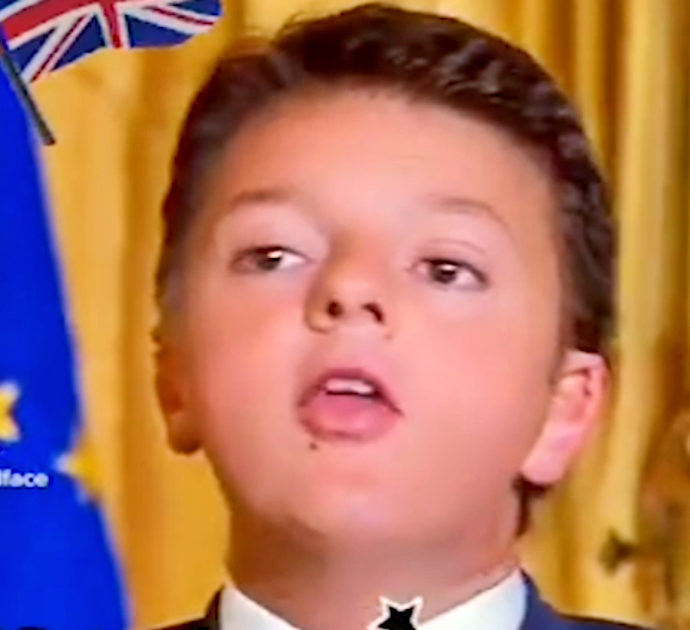 “First reaction, shock”, Renzi torna bambino e il video da ridere diventa virale