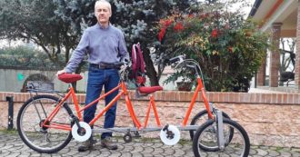Copertina di Anselmo, il 60enne mantovano che nella notte realizza bici per ragazzi con disabilità: “Ho fatto tandem a 3 ruote o con scivolo-cingolato”