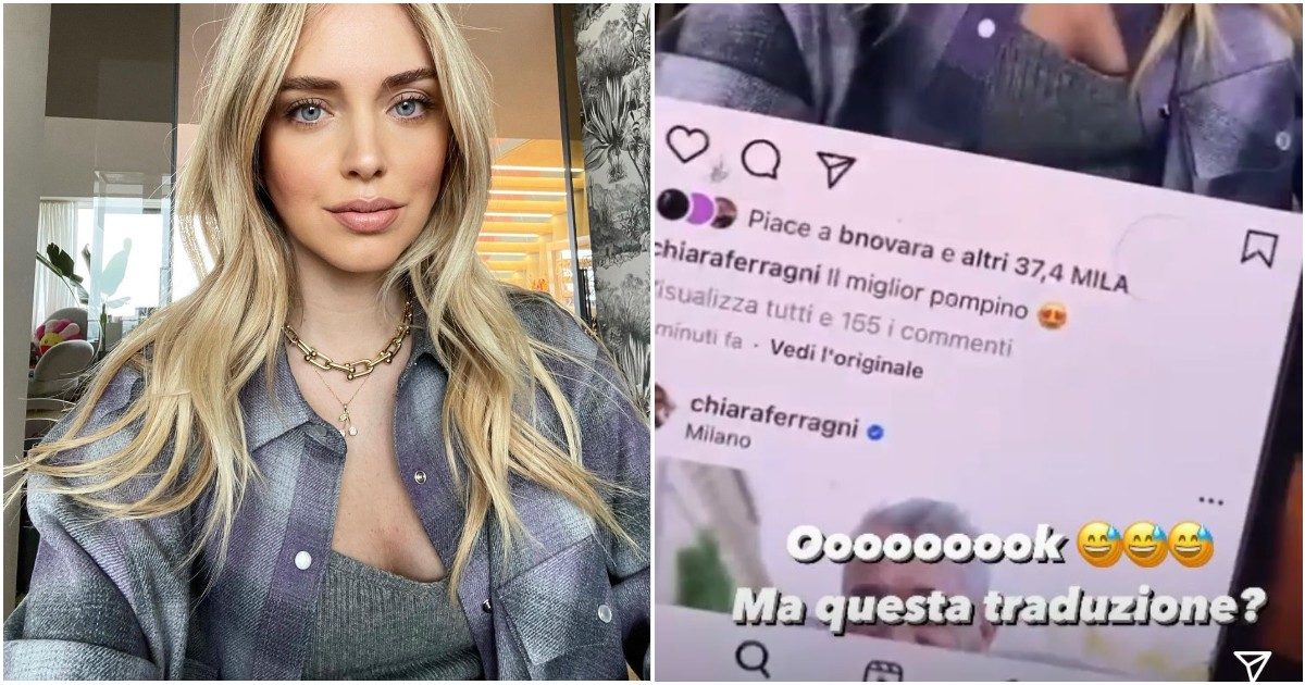 Chiara Ferragni, incidente hot con il traduttore di Instagram: “Il miglior po****o”