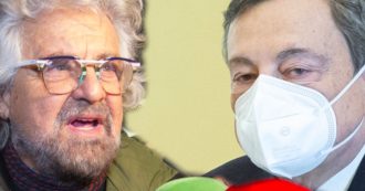 Copertina di Grillo da Draghi, base spaccata. Come finisce? Segui la diretta con Peter Gomez