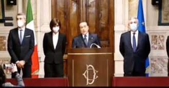 Copertina di Governo, Berlusconi dopo il colloquio con Draghi: “Faremo la nostra parte con lealtà e spirito costruttivo. No tattiche e calcoli”