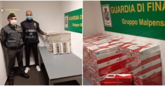 Copertina di Contrabbando di sigarette, a Malpensa sequestrati 200 chili di bionde in una sola mattina: 5 denunce e 1 milione di euro di multa