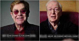 Gran Bretagna, così Elton John e Michael Caine cercano di convincere i britannici a vaccinarsi: lo spot del servizio sanitario