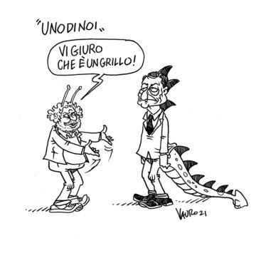 Copertina di La vignetta di Vauro