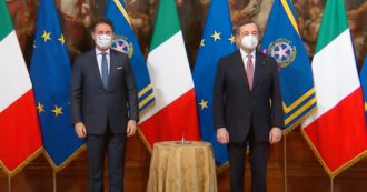 Copertina di Sondaggi, Draghi in testa per la fiducia nei leader con 77 punti. Conte ne perde 9, ma è secondo insieme a Zaia. Ultimi Renzi e Grillo