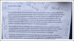 Copertina di I lavoratori Embraco licenziati dopo anni di promesse scrivono a Draghi: “Intervenga sulle banche per sbloccare i finanziamenti”