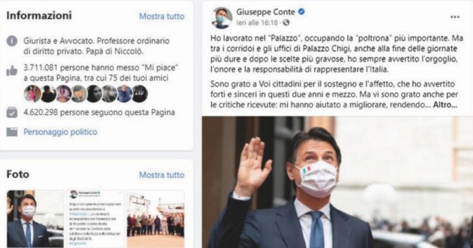 Conte, l’ultimo post batte tutti i record della politica social