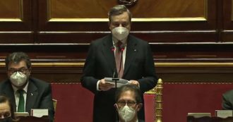 Copertina di Draghi al Senato: “Questo governo non è il fallimento della politica, nessuno fa un passo indietro sulla propria identità”